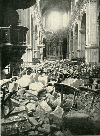 I danni fatti alla cattedrale di Cambrai, 1919 da Unbekannt