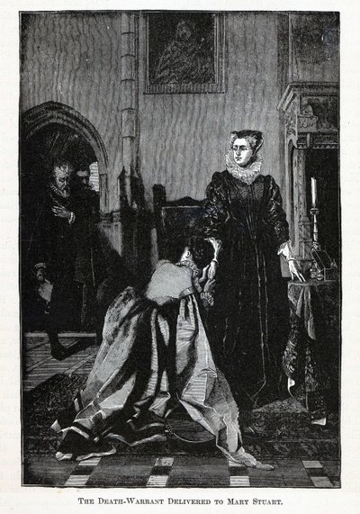 Il mandato di morte consegnato a Maria Stuarda da Unbekannt