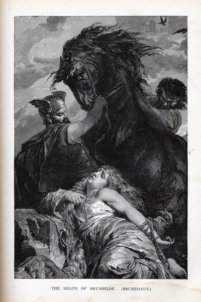La morte di Brunilde, Brunehaut, 1882 da Unbekannt