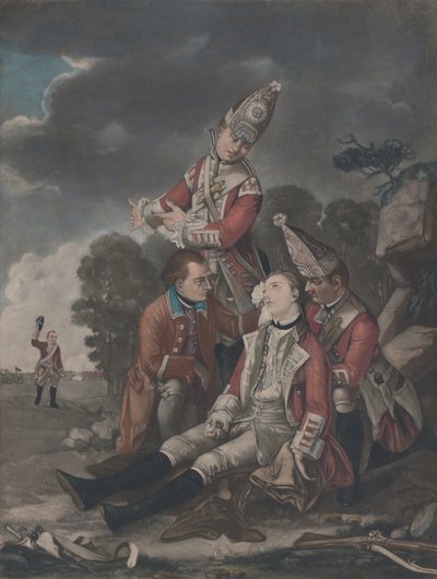 La morte del generale Wolfe a Quebec, 10 ottobre 1779 da Unbekannt