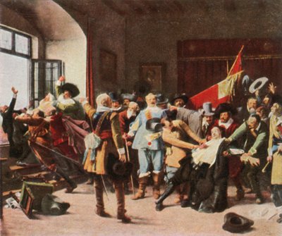 La defenestrazione di Praga, 23 maggio 1618, 1936 da Unbekannt