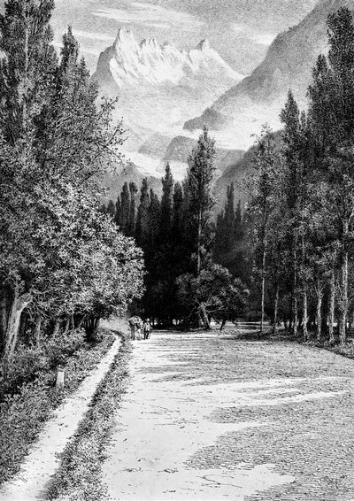 La Dent du Midi dalla valle del Rodano, 1900 da Unbekannt