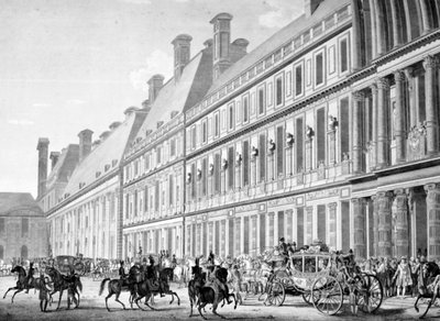 La partenza dal Palazzo delle Tuileries, 2 dicembre 1804, XIX secolo da Unbekannt