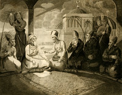 Il Dey di Algeri consulta il suo consiglio all