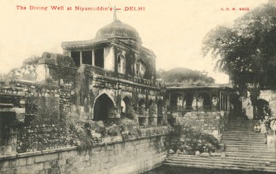 Il pozzo per immersioni a Niyamudddins - Delhi da Unbekannt