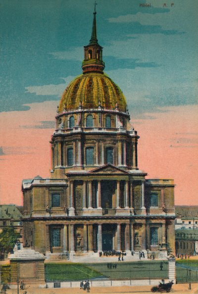 La cupola degli Invalides, Parigi, c1920 da Unbekannt