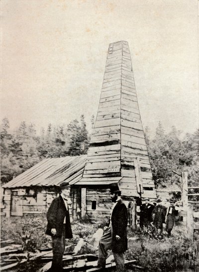 Il Pozzo di Drake, Pennsylvania, America, 1859 da Unbekannt