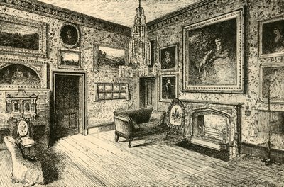 Il salotto ad Abbotsford, 1882 da Unbekannt