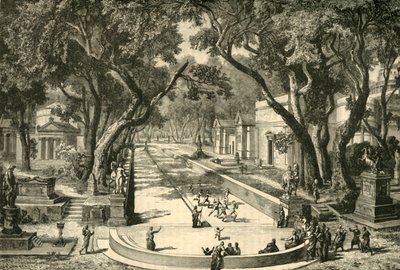Il Dromos a Sparta, restaurato, 1890 da Unbekannt