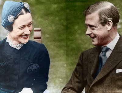 Il Duca e la Duchessa di Windsor Mrs Simpson al Chateau de Cande, Francia, 1937 da Unbekannt
