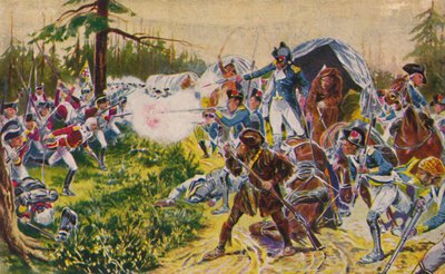 La fanteria leggera del Duca di Cornovaglia...a Brandywine, 1777, 1939 da Unbekannt