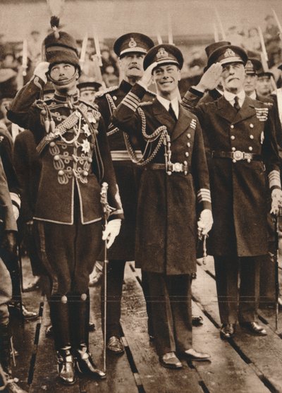 Il Duca di York e il Principe Enrico accolgono il Principe di Galles a Portsmouth da Unbekannt