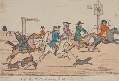 La caccia di Pasqua a Epping Forest, Seconda Piastra, ca. 1810 da Unbekannt