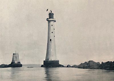 Il faro di Eddystone - Mostrando le rocce, 1895 da Unbekannt