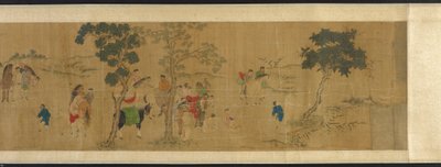 I diciotto studiosi a un raduno letterario, dinastia Ming o Qing, XVII secolo da Unbekannt