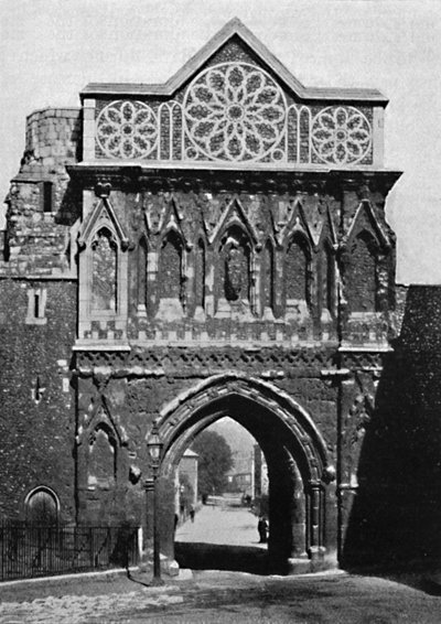La porta di Ethelbert, Norwich, 1892 da Unbekannt