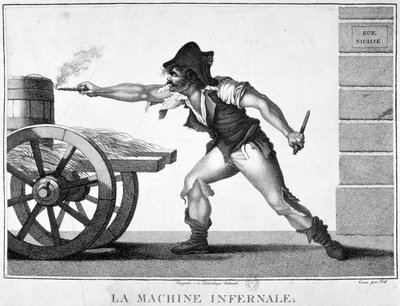 Il dispositivo esplosivo, 24 dicembre, 1800, XIX secolo da Unbekannt