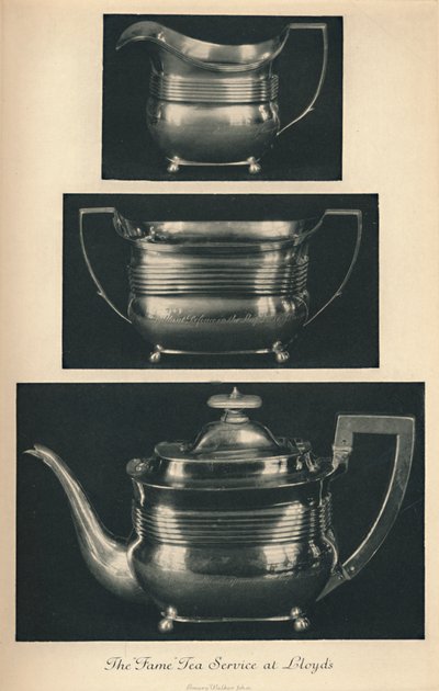 Il Servizio da Tè della Fama a Lloyds, c1804, 1928 da Unbekannt