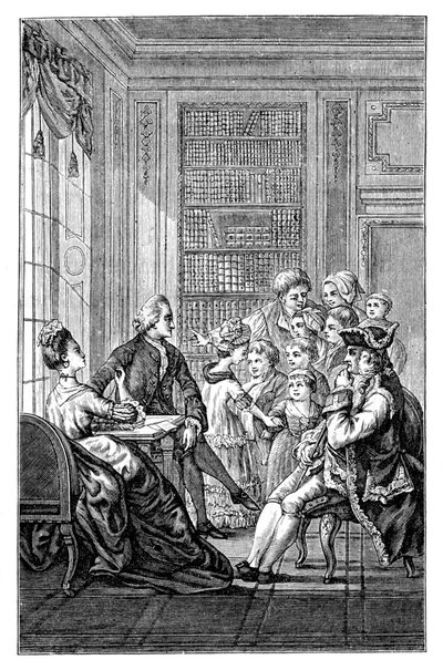 La famiglia e il giudice, 1885 da Unbekannt