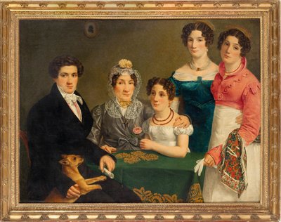 La famiglia del compositore Vincenzo Bellini, primo quarto del XIX secolo da Unbekannt