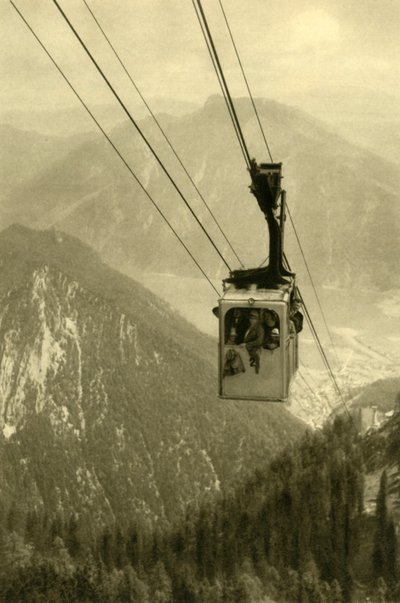 La funivia del Feuerkogel, Alta Austria, c1935 da Unbekannt