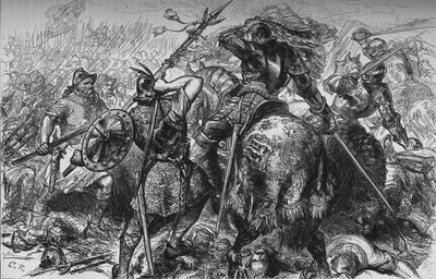 La lotta per lo stendardo a Pinkie, 10 settembre 1547, c. 1880 da Unbekannt
