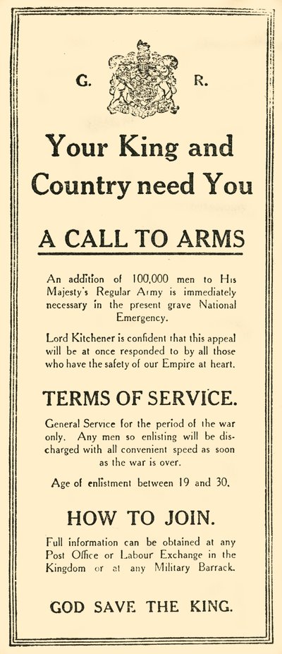 La prima pubblicità, c1914, 1919 da Unbekannt
