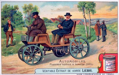 La Prima Automobile a Benzina, 1875, c1900 da Unbekannt