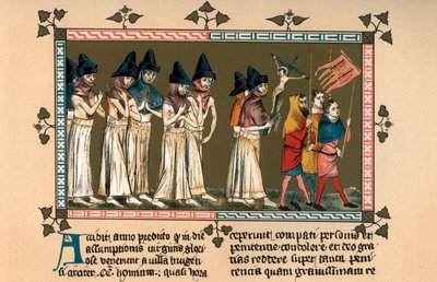 I flagellanti a Doornik nel 1349 da Unbekannt