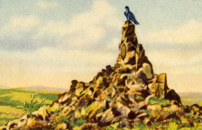 Il Fliegerdenkmal, monumento sulla Wasserkuppe, Assia, Germania, 1932 da Unbekannt