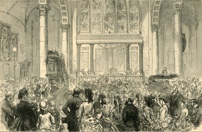Il sermone del fiore nella chiesa di St. Catherine Cree, c1872 da Unbekannt