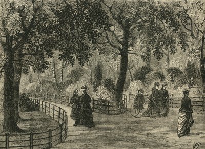 I sentieri dei fiori, Kensington Gardens, c1876 da Unbekannt