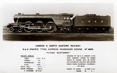 La locomotiva a vapore Flying Scotsman da Unbekannt