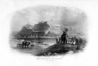 La fortezza di Chunar, India, XIX secolo da Unbekannt