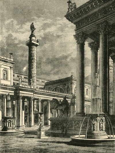 Il Foro e la Colonna di Traiano (restauro) da Unbekannt