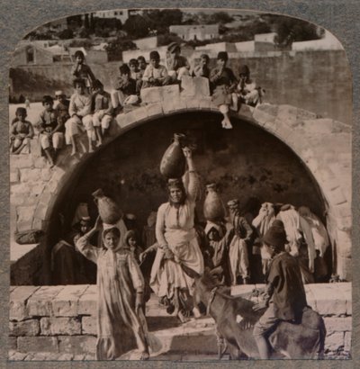 La Fontana della Vergine, Nazareth, c1900 da Unbekannt