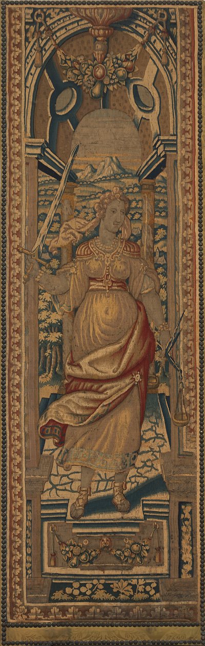 Le Quattro Virtù Cardinali: Giustizia, c. 1550-1600 da Unbekannt