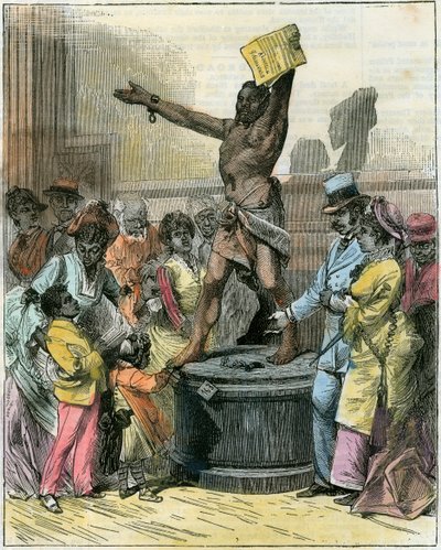 Lo schiavo liberato, statua nella Memorial Hall, Esposizione Centennale, Filadelfia, USA, c. 1876 da Unbekannt