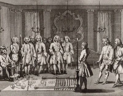 Cerimonia di iniziazione dei massoni francesi da Unbekannt