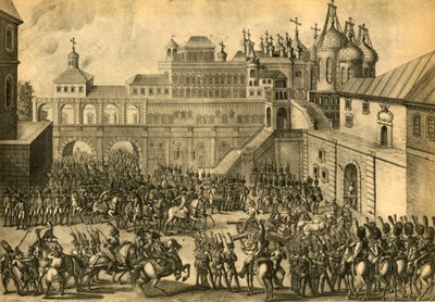 I francesi entrano nella città di Mosca, settembre 1812, 1921 da Unbekannt