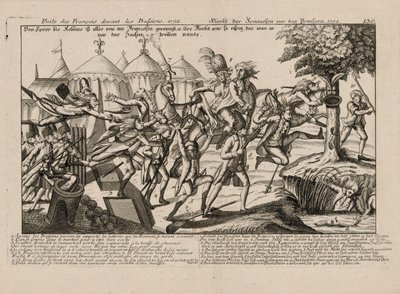 La fuga dei francesi dai prussiani nel 1792, ca. 1792 da Unbekannt