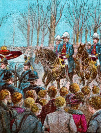Il corteo funebre della Regina Vittoria seguito dal Re Edoardo VII, 1901 c1902 da Unbekannt