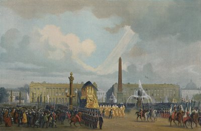 Il corteo funebre di Napoleone in Place De La Concorde da Unbekannt