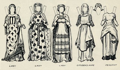 La galleria del costume britannico: Come si vestivano gli inglesi al tempo di Re Giovanni, c1934 da Unbekannt