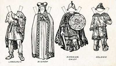 La galleria del costume britannico: Come si vestivano le persone in tempi anglosassoni da Unbekannt