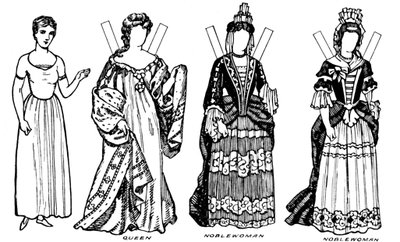 La Galleria del Costume Britannico: Alcuni degli abiti indossati durante il regno di Anna, c1934 da Unbekannt