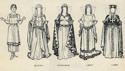La Galleria del Costume Britannico: Tipi di Abbigliamento nei Tempi dei Primi Plantageneti, c1934 da Unbekannt