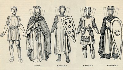 La galleria del costume britannico: Tipi di abbigliamento nei primi tempi dei Plantageneti, c1934 da Unbekannt