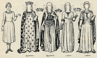 La galleria del costume britannico: cosa indossavano uomini e donne al tempo di Enrico III, c1934 da Unbekannt