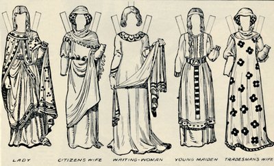 La Galleria del Costume Britannico: Cosa indossavano uomini e donne ai tempi di Enrico III, c1934 da Unbekannt